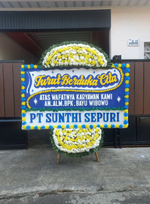 Papan Bunga Duka di Okbape